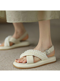 Women Open Toe Flat Sandals