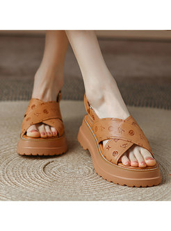 Women Summer Ankle Strap Platform Sandals