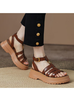 Women Vintage Wedge Sandals