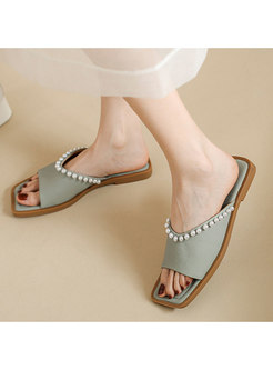 Women Summer Flat Slide Sandals