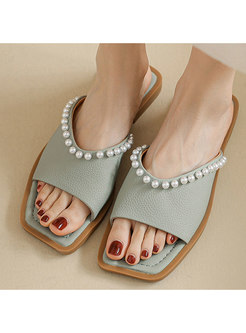 Women Summer Flat Slide Sandals