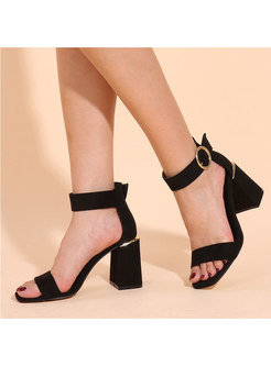 Women Summer Casual Heeled Sandals