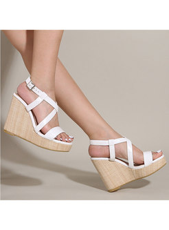Women Casual Strappy Platform Wedge Sandals