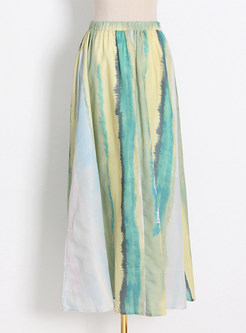 Puff Sleeve Crop Tops & Tie-Dye Maxi Skirts