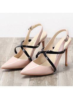 Women's Strappy Pointed Toe Heels Sandals