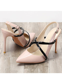 Women's Strappy Pointed Toe Heels Sandals