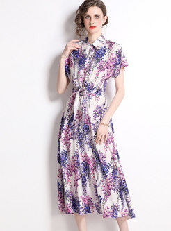 Summer Floral Fashion Dress Suit