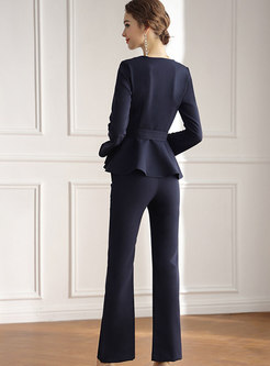 Women Fashion Long Sleeve Work Suit