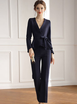Women Fashion Long Sleeve Work Suit