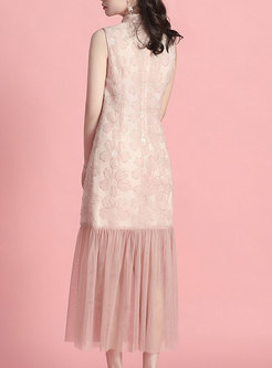 Sleeveless Lace Summer Casual Bodycon Dress