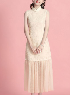 Sleeveless Lace Summer Casual Bodycon Dress