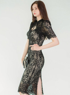 Sexy Lace Openwork Pencil Dresses