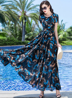 Glamorous Chiffon Flutter Beach Long Dress