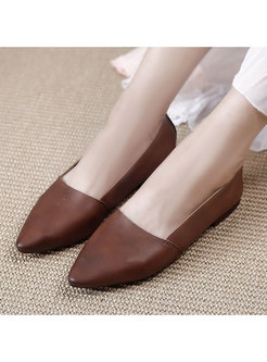 Women Casual Pointed Toe Flat Shoes