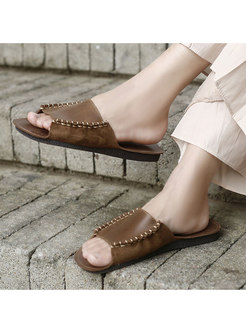 Women Summer Flat PU Sandals