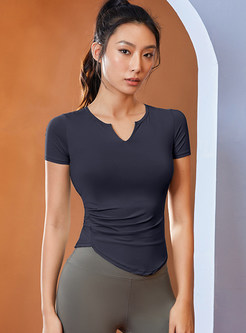 Slim Stretchy Women Active Tops
