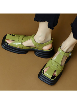 Women's Square Platform Sandals