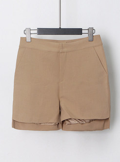 Summer Ruffles Asymmetrical Office Pant Suits