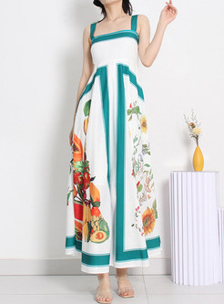 Sweet & Cute Patchwork Camisole Maxi Dress