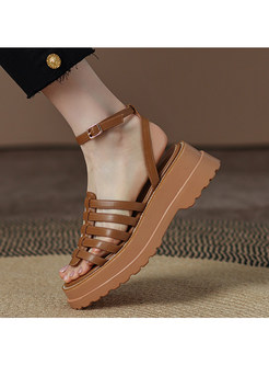 Summer Fashion Wide Fit Platform Sandals