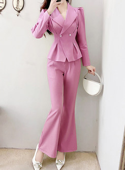 Office Tailored Blazer & Suit Pants For Women