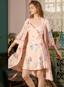 Floral Print Women Pajama Sets