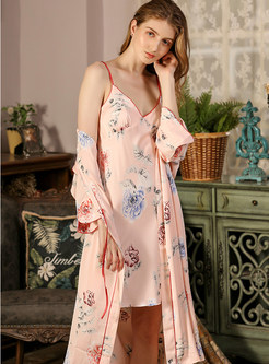 Floral Print Women Pajama Sets
