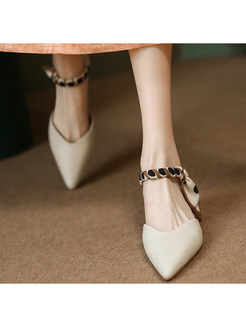 Minimalist Pointed Toe Sandals For Women