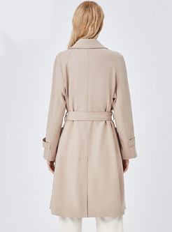 Large Lapels Double-Breasted Womens Trench Coats