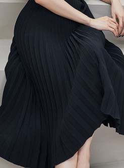 One Shoulder Sexy Pleated Dresses