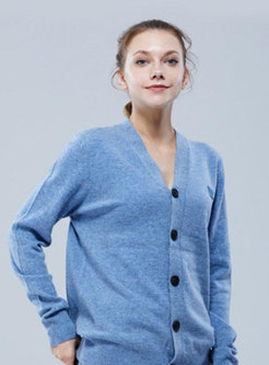 Women Long Sleeve Button Down Cardigan Coat