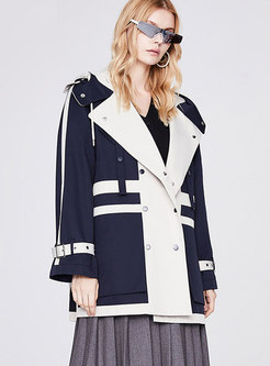 Women Casual Bouble Breasted Trench Coat