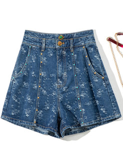 Women Summer Casual Denim Shorts