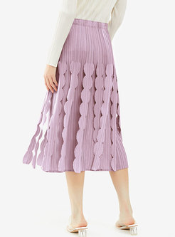Women's Cute Tassel Midi Skirt