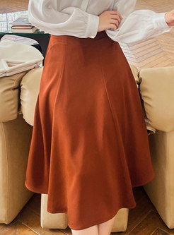Women's Linen Casual Skirt