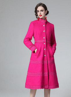 Women Winter Wool Blend Long Coat