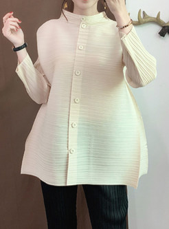 Plus Size Crepe Long Sleeve Tops For Women