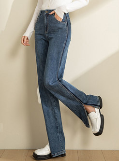 Women's Relax Fit Straight Leg Jeans