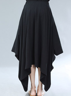 Women Oversize Irregullar Maxi Skirt