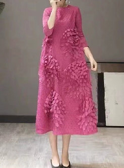 Vintage Small Embellished Long Sleeve Plus Size Dresses