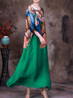 Women's Summer Floral Print Maxi Dresses