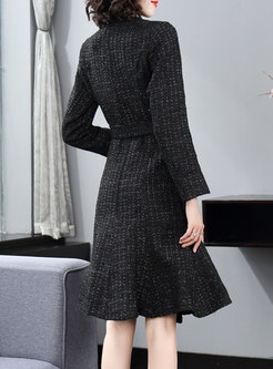 Women's Winter Double Breasted Wool Dress Coat