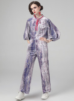 Women's Tie Dye Fashion Casual Pant Suit