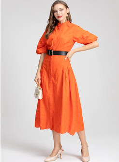 Short Sleeve Classic Flawy Maxi Dresses