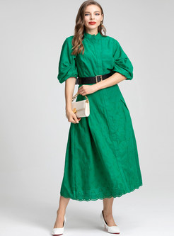 Short Sleeve Classic Flawy Maxi Dresses