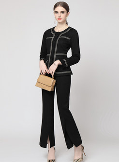 Women's Autumn and Winter Two Pieces Office Suit