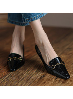 Pointed Toe Low-Fronted Daily Women Shoes