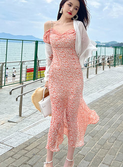 Women's Short Sleeve Floral Maxi Dresses