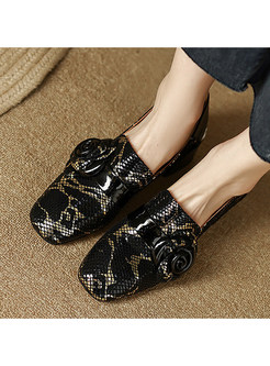 Sequined Square Heel Women Shoes