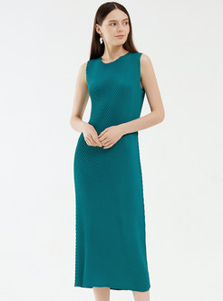 Solid Color Minimalist Vest Dresses
